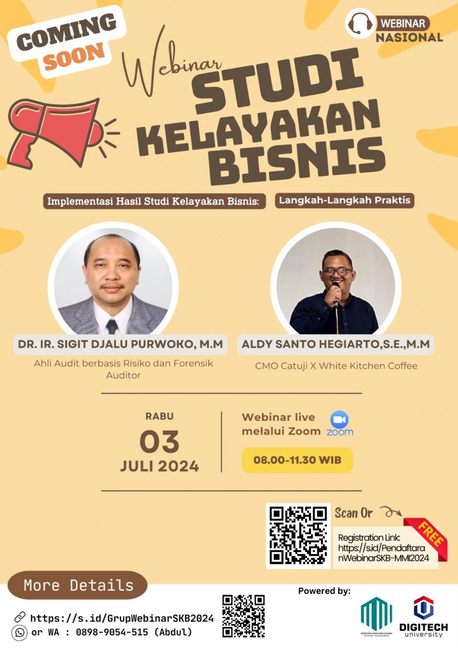 Webinar SKB : Implementasi Hasil Studi Kelayakan Bisnis: Langkah-Langkah Praktis